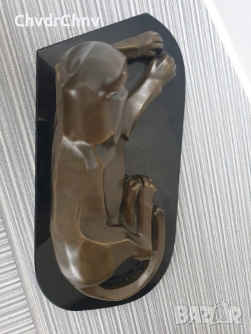 30см-5кг Milo статуетка/абстрактна бронзова скулптура/фигура на пума-лъв, снимка 3 - Статуетки - 52990076