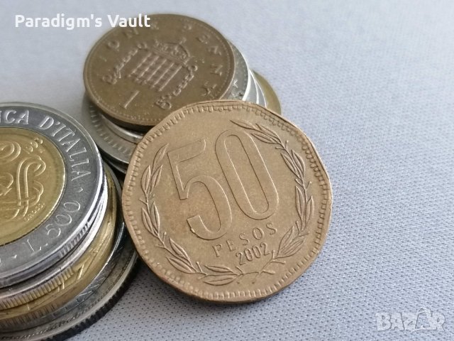 Монета - Чили - 50 песос | 2002г.