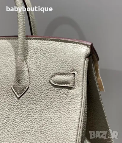 Hermes Birkin Pearl Gray, снимка 4 - Чанти - 48077316