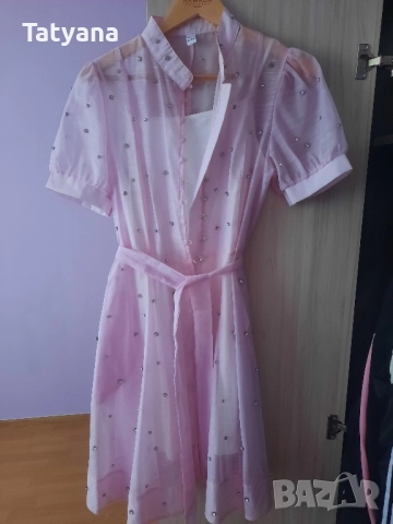 Дамска рокля с камъни , снимка 3 - Рокли - 50967576