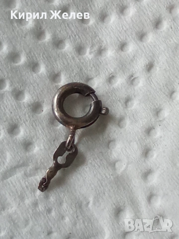 Сребърна карабинка закопчалка 52144