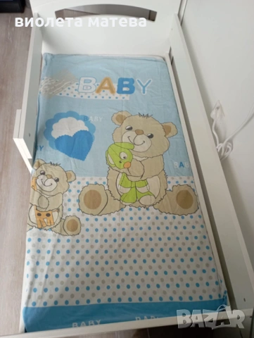 Детско легло с матрак и чекмеджета, снимка 2 - Бебешки легла и матраци - 53118685