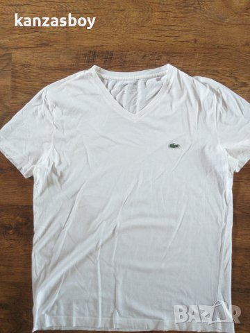 Lacoste V-Nec - страхотна мъжка тениска , снимка 5 - Тениски - 41424266
