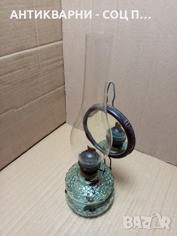 Соц Стара Газена Лампа Фенер С Огледално Отражение. НОМЕР 708., снимка 2 - Антикварни и старинни предмети - 53515128