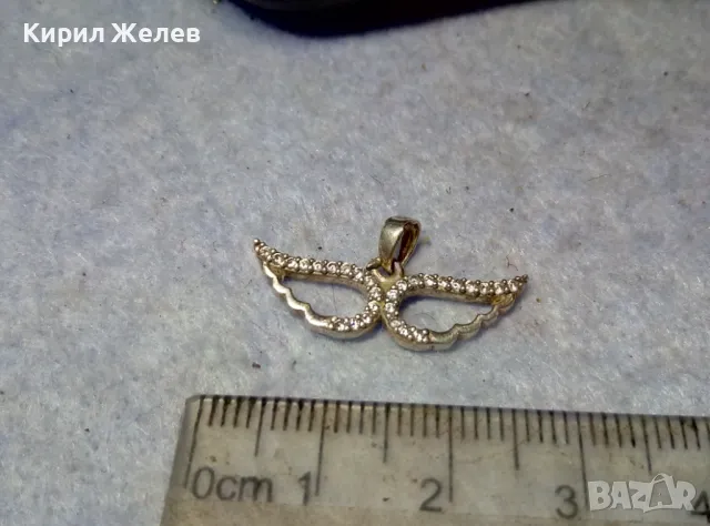 ДОМИНО МАСКА СКЪПОЦЕННА СРЕБЪРНА ВИСУЛКА СРЕБРО 925 с БЯЛА ПОЗЛАТА и ЦИРКОНИ АРТ МЕДАЛЬОН 47284, снимка 2 - Колиета, медальони, синджири - 49605850