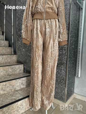 Комплект велур 2 цвята, снимка 3 - Комплекти - 52129489