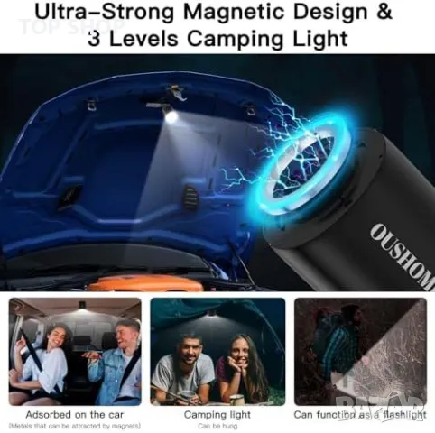 Нова Електрическа Въздушна Помпа за Надуване и Изпускане Къмпинг Пътувания, снимка 4 - Гедорета - 49409684