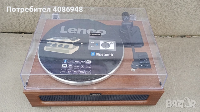 грамофон Lenko Bluetooth чисто нов , снимка 2 - Грамофони - 53682382