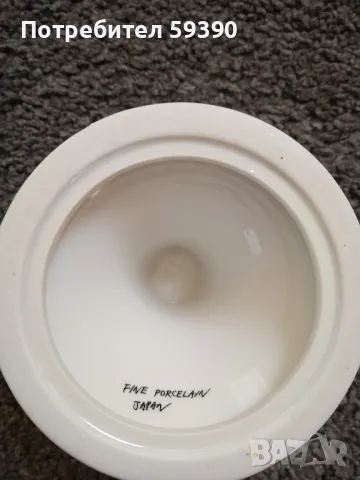 Красив японски порцеланов свещник , снимка 2 - Декорация за дома - 47313534