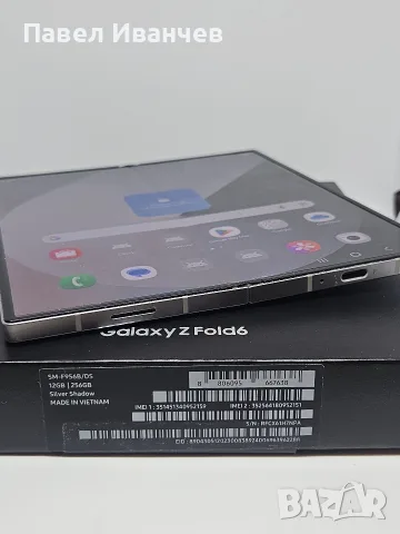 ГАРАНЦИЯ Samsung Galaxy Z Fold 6 5G 256GB Silver Shadow 99% Battery, снимка 7 - Samsung - 56012359
