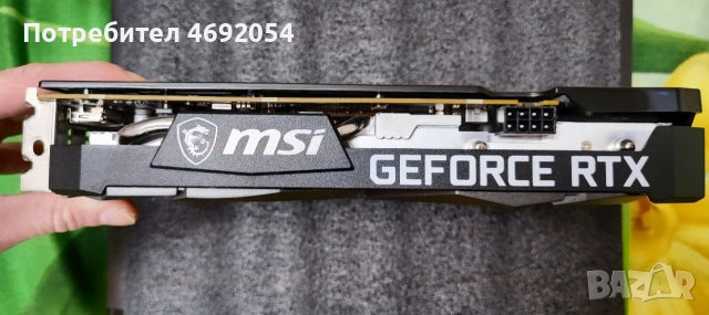 MSI RTX 3050 8GB – Гаранция, Отлично състояние, снимка 3 - Видеокарти - 52896720