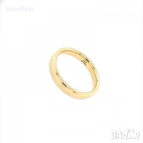 Златен пръстен брачна халка 6,31гр. размер:59 14кр. проба:585 модел:13827-2, снимка 2 - Пръстени - 39448641
