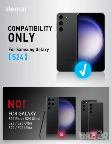 Калъф i-Blason Armorbox за Samsung Galaxy S24 (2024 г.), метален капак за камера и стойка, черен, снимка 2 - Калъфи, кейсове - 44295799