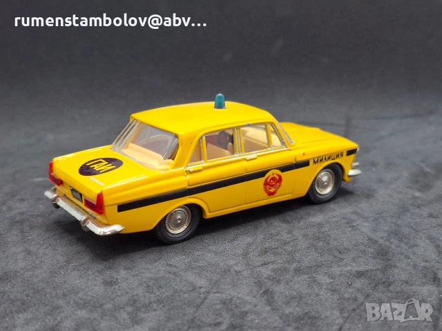 Москвич 412 ГАИ, А2, 1:43 - Тантал, Радон, Саратов, снимка 4 - Колекции - 53621584