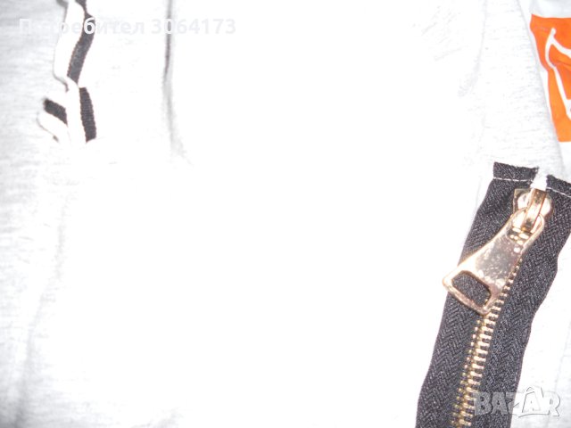 Мъжки Спортен панталон 7/8  сив памукк размер М, снимка 5 - Дънки - 32782962