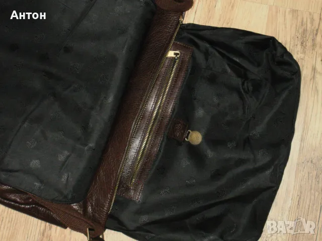 оригинална винтидж бизнес чанта естествена кожа, снимка 10 - Чанти - 49892751