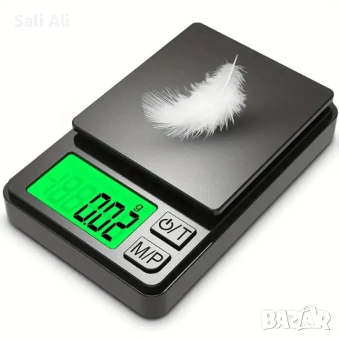 Прецизна джобна дигитална везна 1000 г x 0.01 г с LCD дисплей