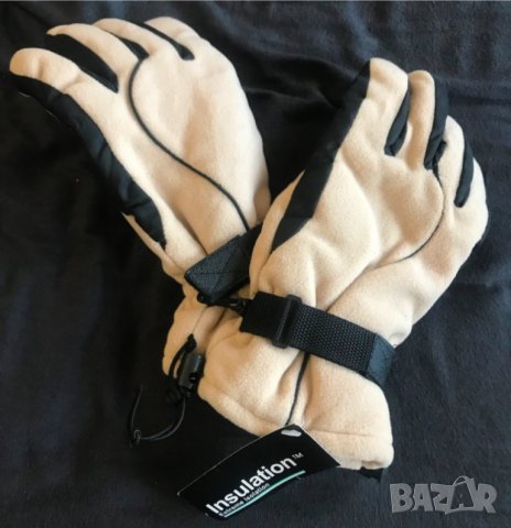 Нови мъжки зимни ръкавици размер № 9-10 полар + кожа, снимка 2 - Зимни спортове - 39734536