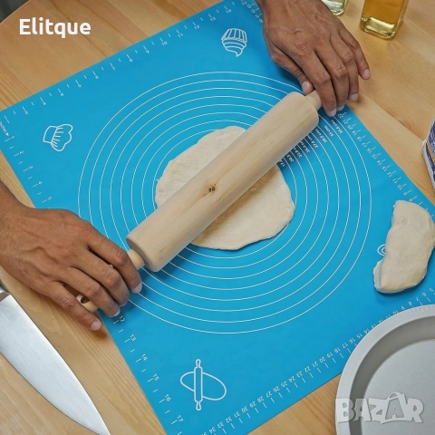 Силиконова постелка за печене, точене и месене, снимка 9 - Други стоки за дома - 52796095