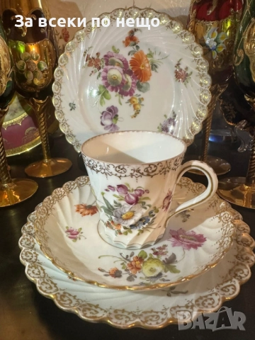 Circa 1894 наличие на няколко великолепни тройни сета съвместимост на чашката около 175 мл Код P1624, снимка 5 - Съдове за готвене - 52917010