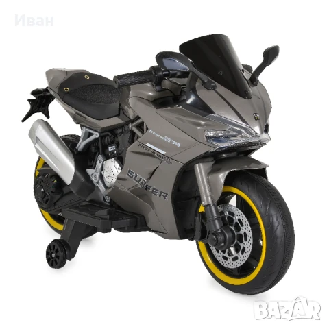 ТОП ЦЕНА!НОВО!Акумулаторен мотор Surfer GREAY с 12V батерия,мека седалкака,USB