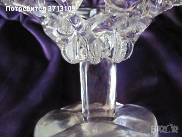 Уникат, Красива кристална фруктиера , ръчна изработка, снимка 6 - Декорация за дома - 51682934