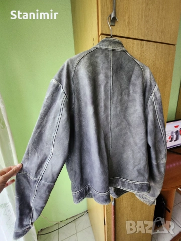 Мъжко яке Естествена кожа, снимка 5 - Якета - 53844143