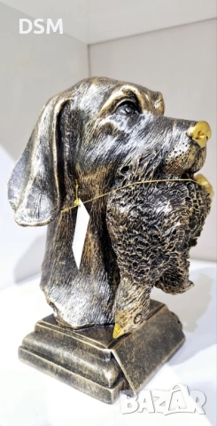 нова Статуетка Куче с Птица Фигура - Декорация за Ловец 20см, снимка 7 - Статуетки - 51729172