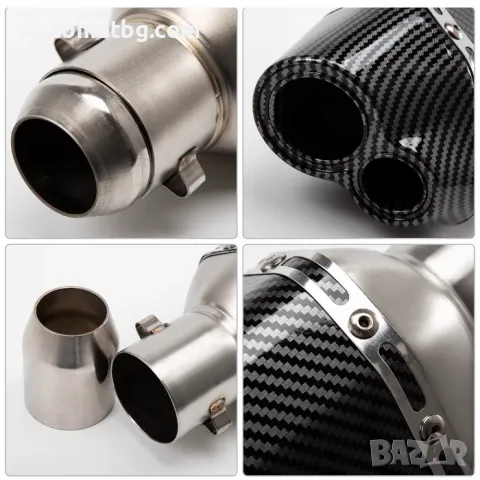 Гърне за мотор Automat, PA945, 37см, Черно с карбон , снимка 2 - Аксесоари и консумативи - 49346335