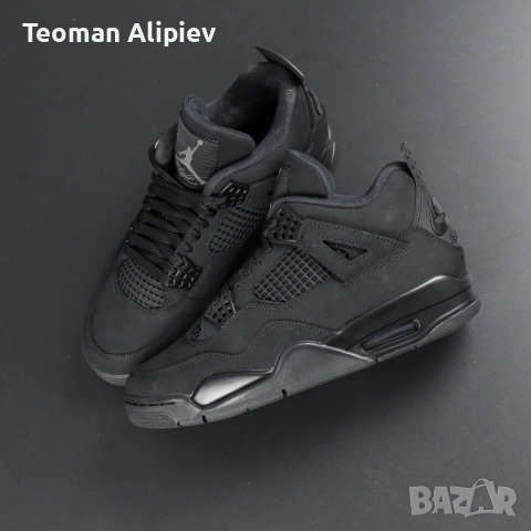Обувки Air Jordan 4 Black Cat, Джордан 4 Блек Кет, снимка 11 - Други - 53399192