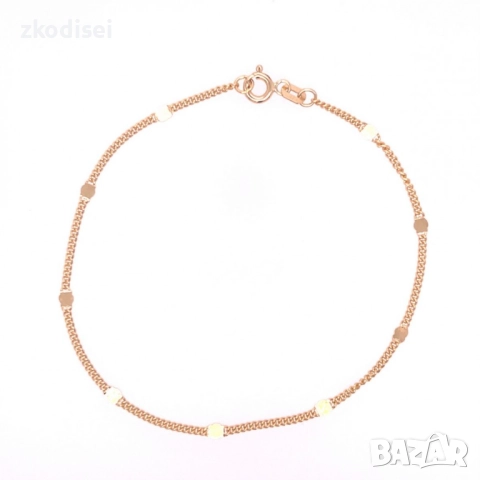 Златна дамска гривна 1,32гр. 18,0см. 14кр. проба:585 модел:33713-4