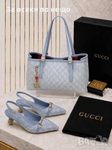 Gucci Дамска Светло Синя Чанта Гучи - Различни Модели Код E144