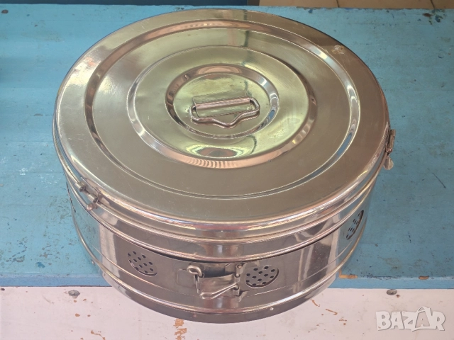 Медицински барабан за стерилизация ЗЕМА 320 мм. 