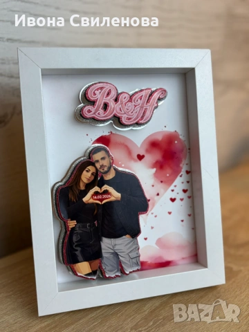 Рамка за Свети Валентин: магия в 3D, снимка 6 - Декорация за дома - 53208189
