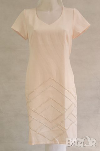 Бледорозова рокля с фигурални мотиви Margo Collection 2XL