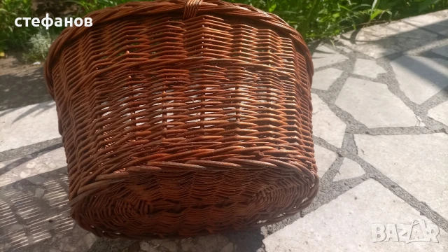 Две големи здрави кошници, ръчно плетени от едно време, снимка 9 - Антикварни и старинни предмети - 50734765