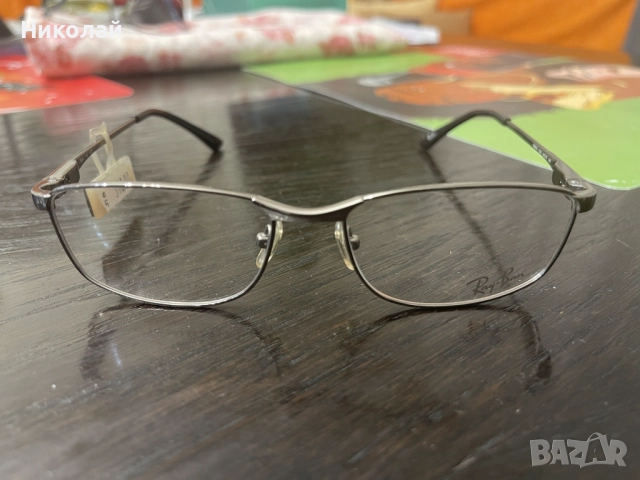 Елегантни хромирани правоъгълни рамки за очила RAY BAN RB8623 1000 54[]16 140, снимка 11 - Слънчеви и диоптрични очила - 52142106
