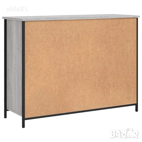 vidaXL Сайдборд, сив сонома, 100x35x75 см, инженерно дърво, снимка 8 - Бюфети - 56148173