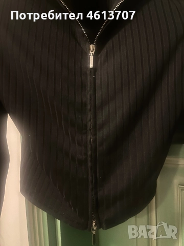 Черен топ с цип, снимка 2 - Блузи с дълъг ръкав и пуловери - 52498256