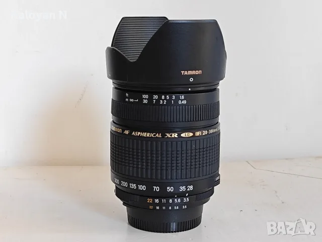 Обектив Tamron AF 28-300mm f/3.5-6.3 XR LD Aspherical (IF) Macro (А06) за Nikon F байонет, снимка 9 - Обективи и филтри - 55811495