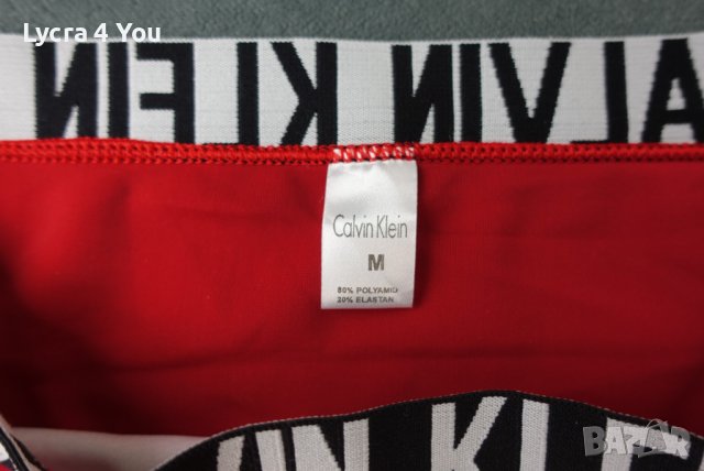 Calvin Klein M/L червена спортна бикина/бански с лека лъскавина, снимка 11 - Бански костюми - 42069448
