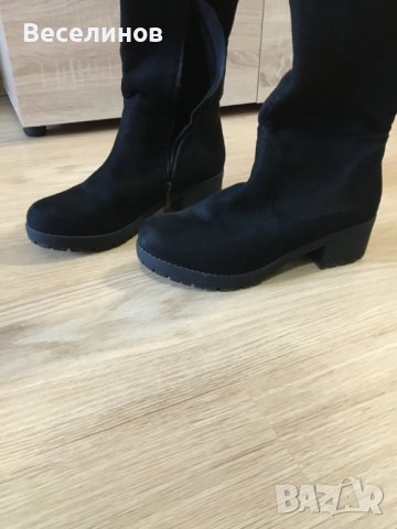 Удобни дамски ботуши тип чизми, снимка 3 - Дамски ботуши - 38826074