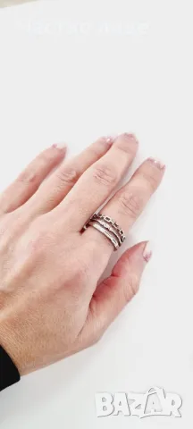 Дамски пръстен от медицинска стомана , снимка 2 - Пръстени - 48756192