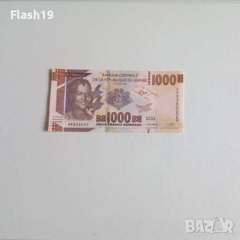 ⭐ Гвинея 1000 франка 2022 г. UNC ⭐