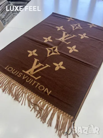 Gucci ⚜️ Hermes ⚜️ Louis Vuitton ⚜️ Дамски Кашмирени Шалове , снимка 16 - Шалове - 56046188