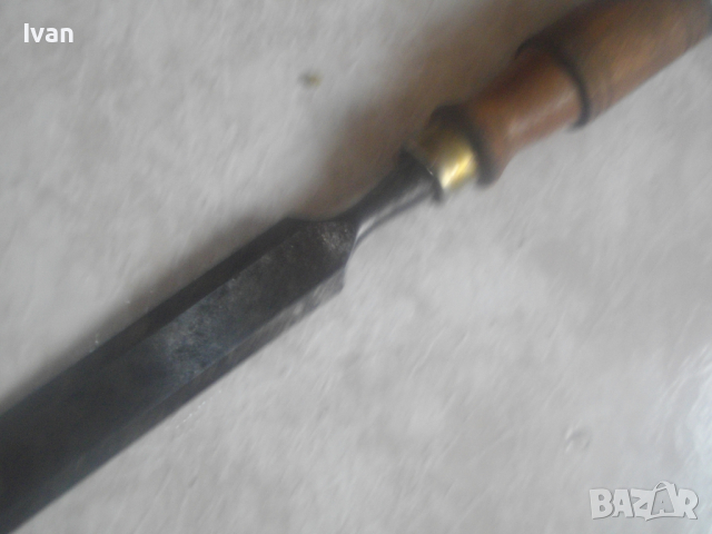 Старо Качество Ръчно Дърводелско Стругарско Длето 25мм-За Дърворезба/Дървообработка/Стружуване-170мм, снимка 3 - Други инструменти - 44819880