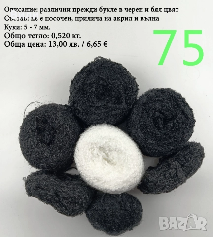 Евтини прежди в малки количества - нови и остатъци, снимка 2 - Други - 52029828