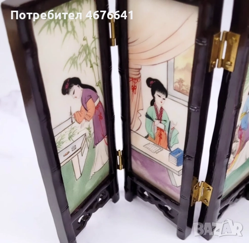 Азиатски порцеланов разделител, снимка 5 - Антикварни и старинни предмети - 52971460