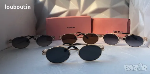 Miu 2024 дамски слънчеви очила елипса овални кръгли 4 цвята , снимка 18 - Слънчеви и диоптрични очила - 47769907