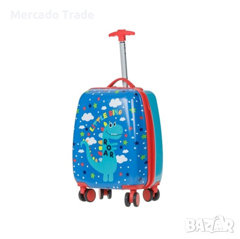 Детски куфар Mercado Trade, За деца, Динозавър, Син, снимка 2 - Раници - 42019785